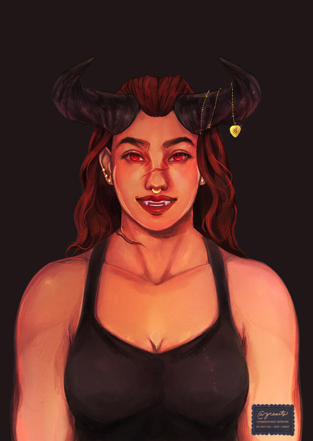 Character Illustration for @lunarharpy