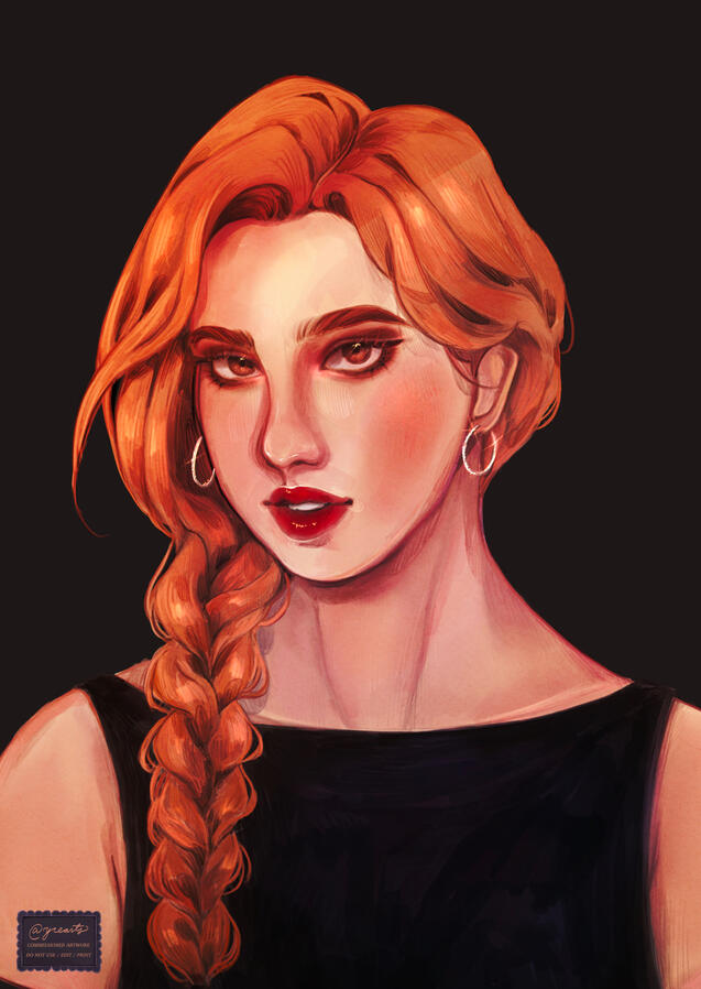 Character Illustration for @stellarossiwrites