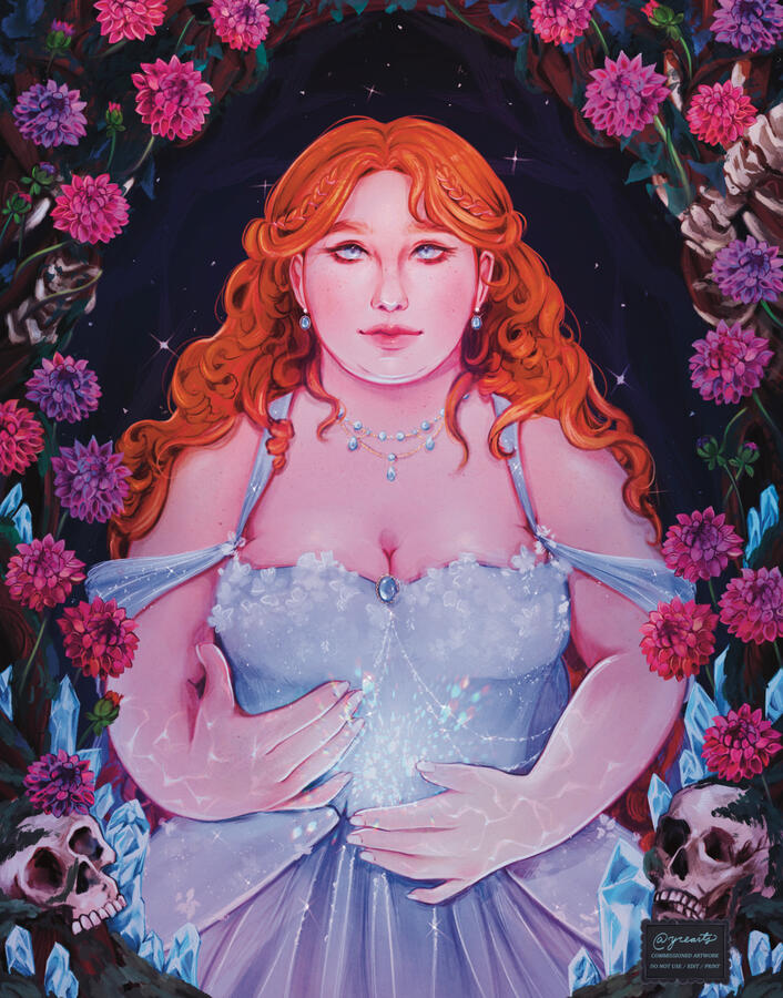 Character Illustration for @riathewolfwrites