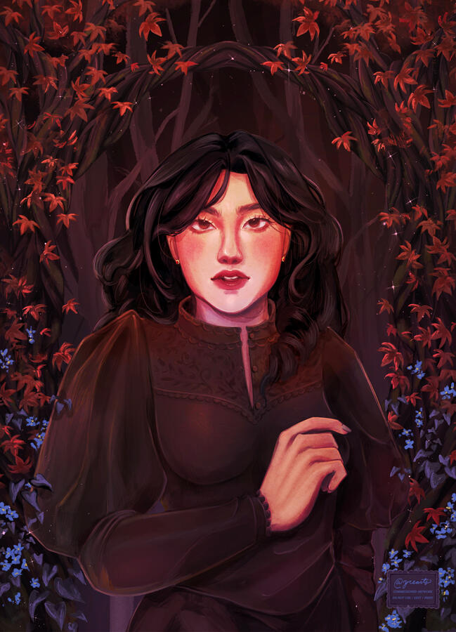 Character Illustration for @authorbriarsomerset